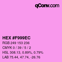 Código de color: HEX #F999EC | qconv.com