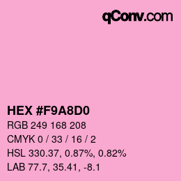 Color code: HEX #F9A8D0 | qconv.com