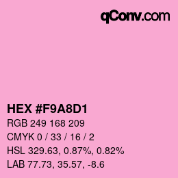 Color code: HEX #F9A8D1 | qconv.com