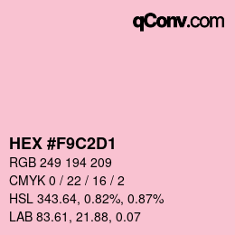 Color code: HEX #F9C2D1 | qconv.com