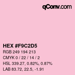 Color code: HEX #F9C2D5 | qconv.com