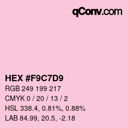 Color code: HEX #F9C7D9 | qconv.com