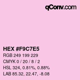 Color code: HEX #F9C7E5 | qconv.com