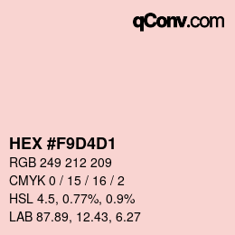 Color code: HEX #F9D4D1 | qconv.com