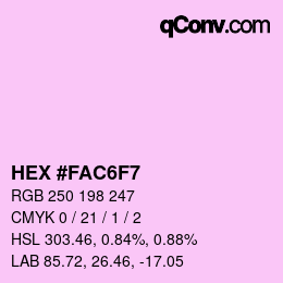 カラーコード: HEX #FAC6F7 | qconv.com