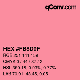 Color code: HEX #FB8D9F | qconv.com