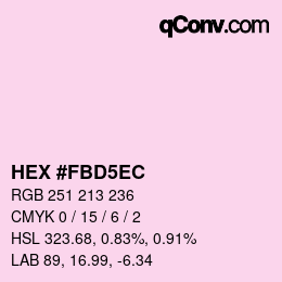Color code: HEX #FBD5EC | qconv.com