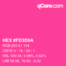 Color code: HEX #FD3D9A | qconv.com