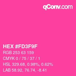 Color code: HEX #FD3F9F | qconv.com