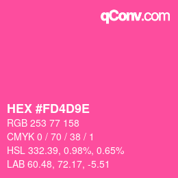 Color code: HEX #FD4D9E | qconv.com