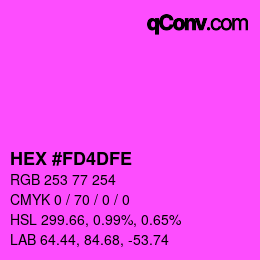 Color code: HEX #FD4DFE | qconv.com
