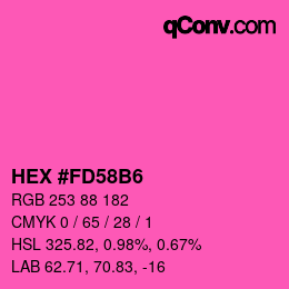 Color code: HEX #FD58B6 | qconv.com