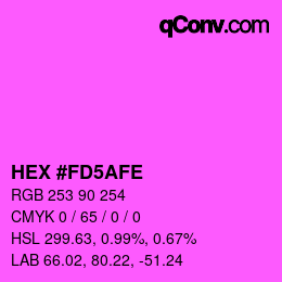 Color code: HEX #FD5AFE | qconv.com