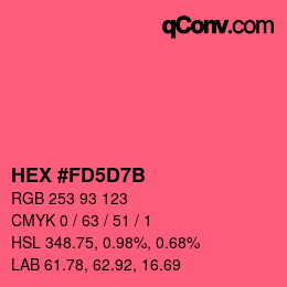Color code: HEX #FD5D7B | qconv.com