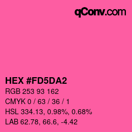 Color code: HEX #FD5DA2 | qconv.com