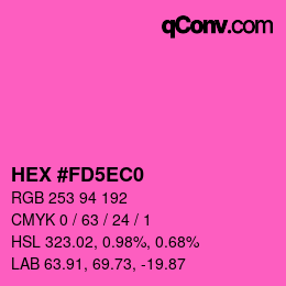 Color code: HEX #FD5EC0 | qconv.com