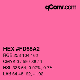Color code: HEX #FD68A2 | qconv.com