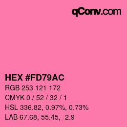 Color code: HEX #FD79AC | qconv.com