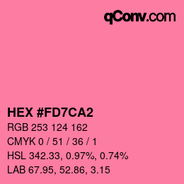 Color code: HEX #FD7CA2 | qconv.com