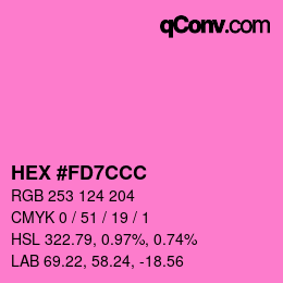 Color code: HEX #FD7CCC | qconv.com