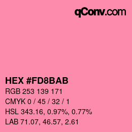 Color code: HEX #FD8BAB | qconv.com