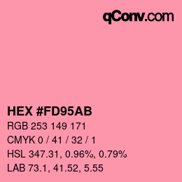 Color code: HEX #FD95AB | qconv.com