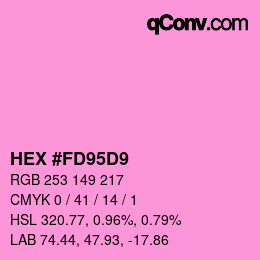 Color code: HEX #FD95D9 | qconv.com