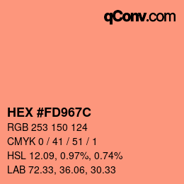 Color code: HEX #FD967C | qconv.com