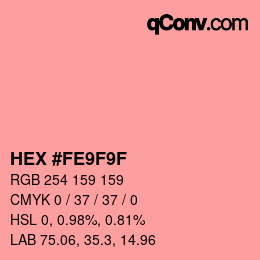Color code: HEX #FE9F9F | qconv.com