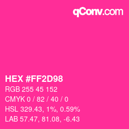 Color code: HEX #FF2D98 | qconv.com