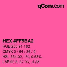 Color code: HEX #FF5BA2 | qconv.com