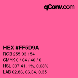 Color code: HEX #FF5D9A | qconv.com