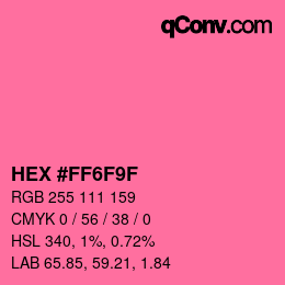 Color code: HEX #FF6F9F | qconv.com