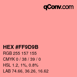 Color code: HEX #FF9D9B | qconv.com