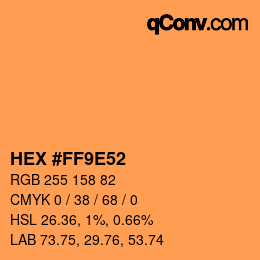 Color code: HEX #FF9E52 | qconv.com
