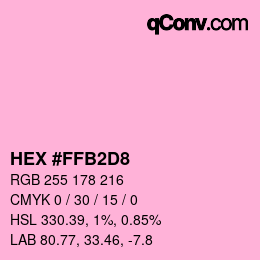 カラーコード: HEX #FFB2D8 | qconv.com