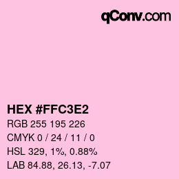 Color code: HEX #FFC3E2 | qconv.com