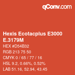 カラーコード: Hexis Ecotacplus E3000 - E.3179M | qconv.com