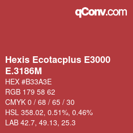 カラーコード: Hexis Ecotacplus E3000 - E.3186M | qconv.com