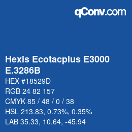 カラーコード: Hexis Ecotacplus E3000 - E.3286B | qconv.com