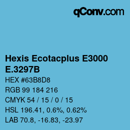 カラーコード: Hexis Ecotacplus E3000 - E.3297B | qconv.com