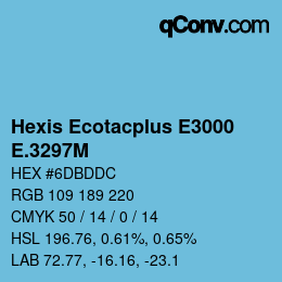 カラーコード: Hexis Ecotacplus E3000 - E.3297M | qconv.com