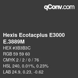 Farbcode: Hexis Ecotacplus E3000 - E.3889M | qconv.com