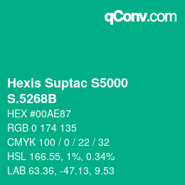 Código de color: Hexis Suptac S5000 - S.5268B | qconv.com