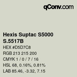 カラーコード: Hexis Suptac S5000 - S.5517B | qconv.com