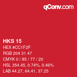 Código de color: HKS 15 | qconv.com