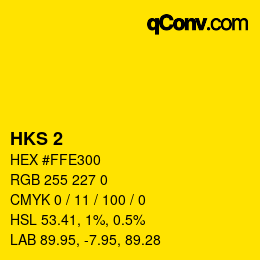 Código de color: HKS 2 | qconv.com