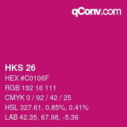 Farbcode: HKS 26 | qconv.com