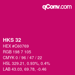 颜色代码: HKS 32 | qconv.com