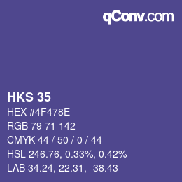 Farbcode: HKS 35 | qconv.com